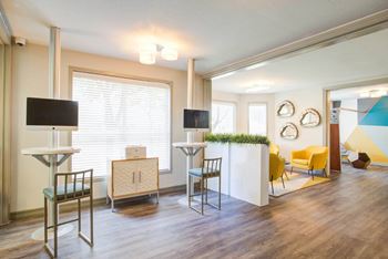 Lving room with hardwood floors